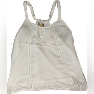 Vera Wang white Bustier Tank Top Sleeveless